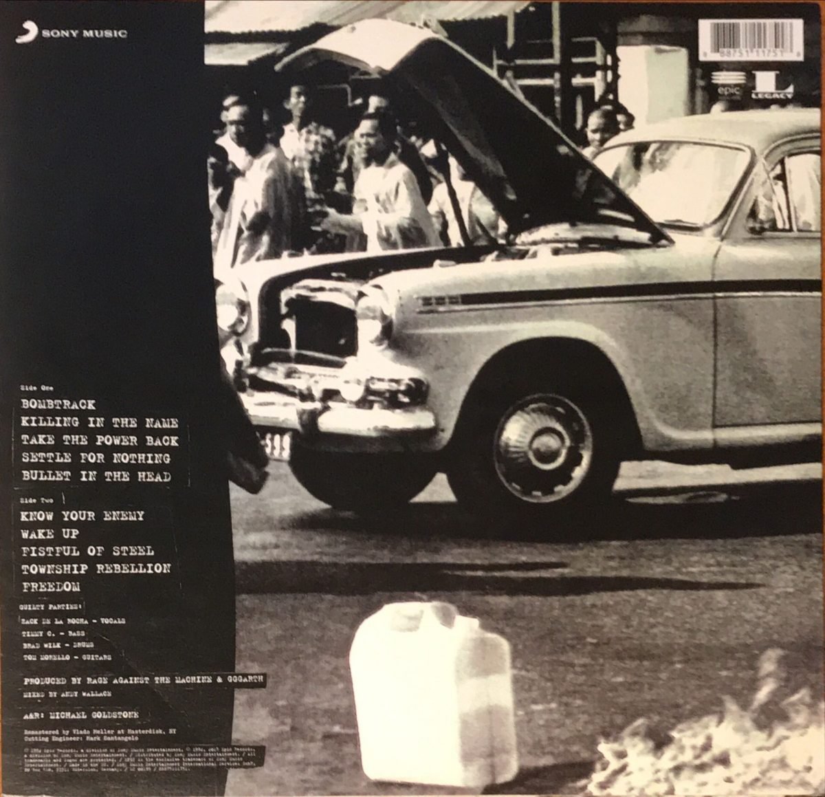 Rage Against The Machine ‎– Rage Against The Machine LP Plak - Görsel 2
