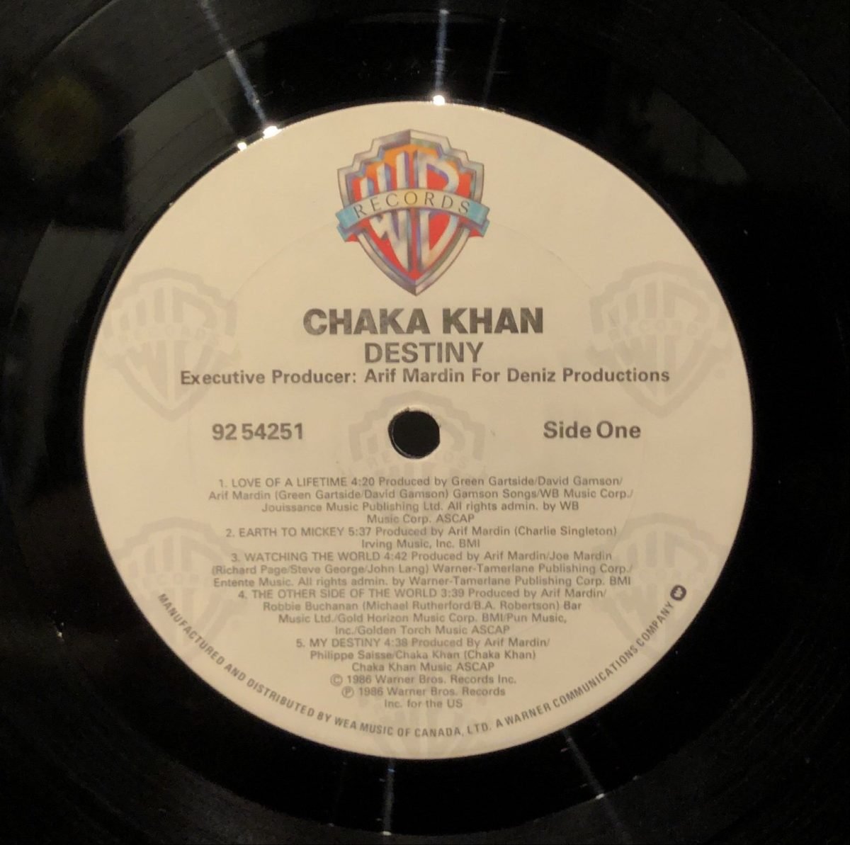 Chaka Khan ‎– Destiny LP Plak - Görsel 3