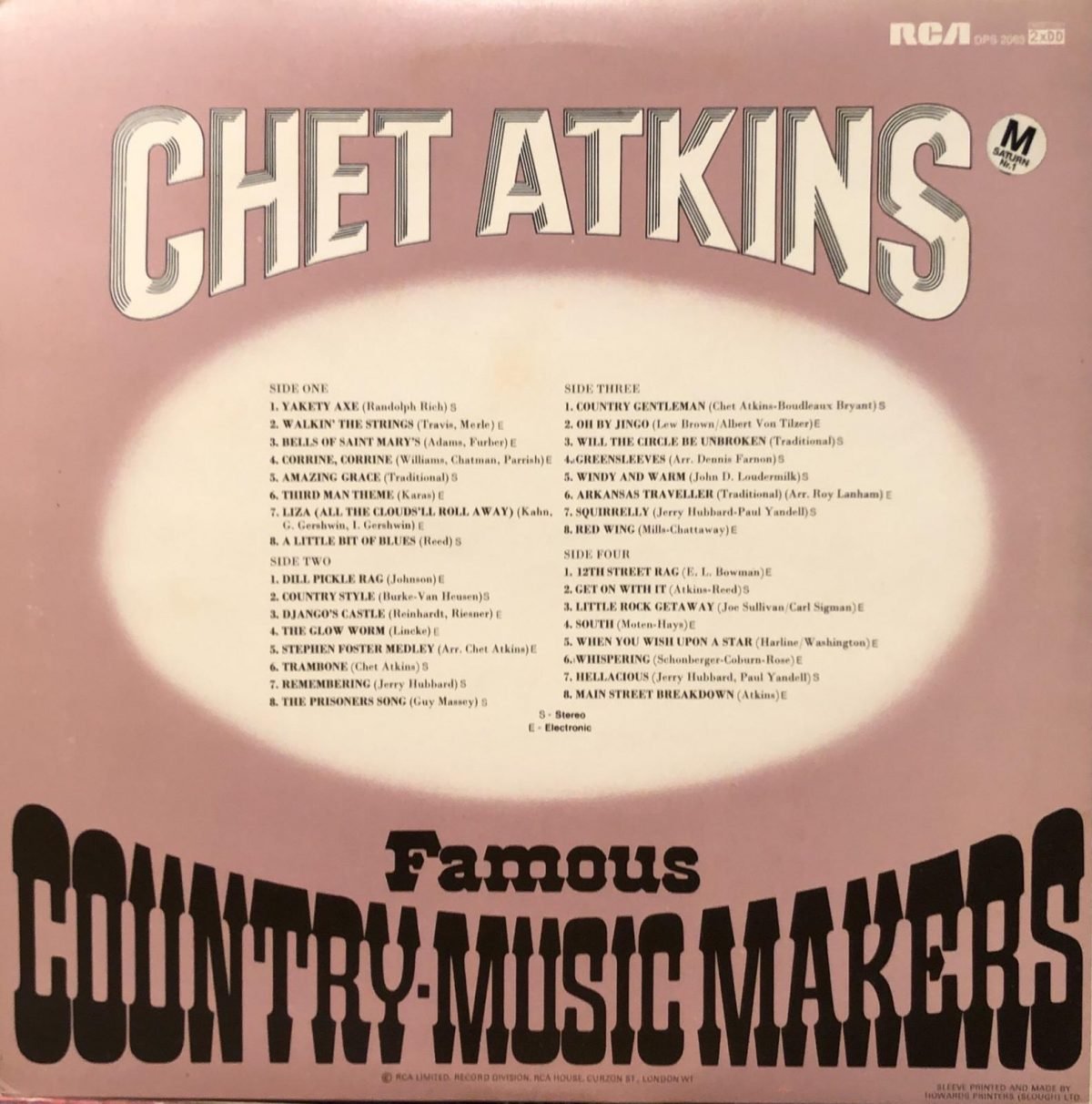 Chet Atkins ‎– Famous Country-Music Makers  - 2LP Plak - Görsel 2