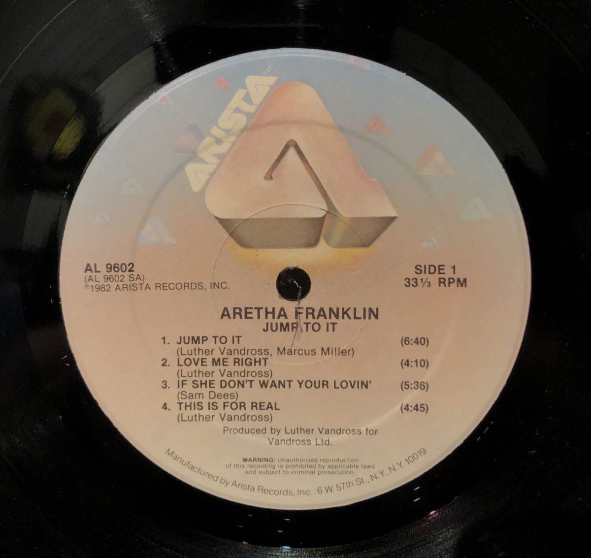 Aretha Franklin ‎– Jump To It LP Plak - Görsel 2