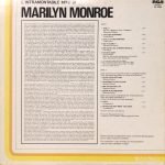 Marilyn Monroe ‎– L'Intramontabile Mito Di Marilyn LP Plak - Görsel 2