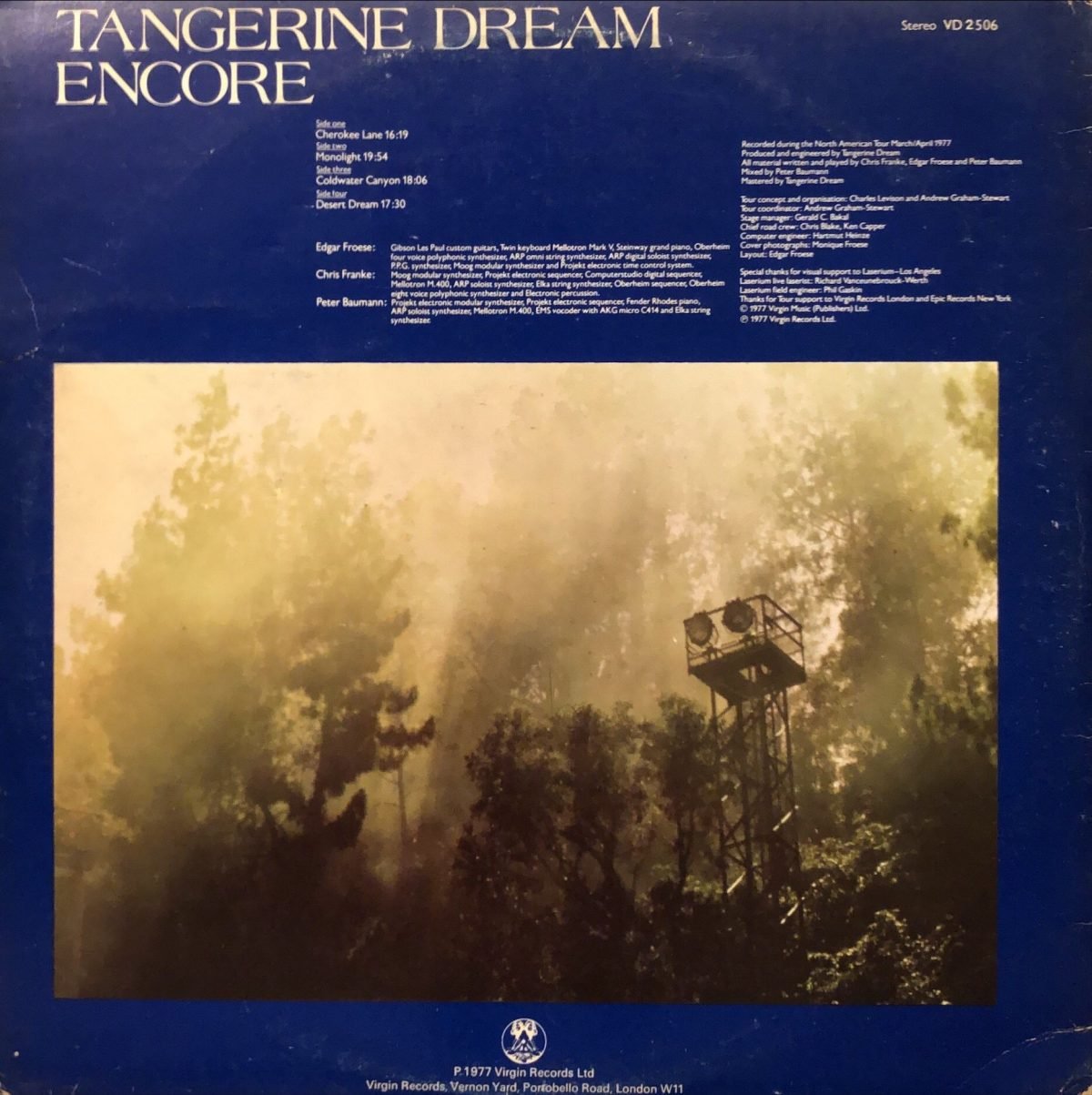Tangerine Dream ‎– Encore  ‎– 2LP Plak - Görsel 3