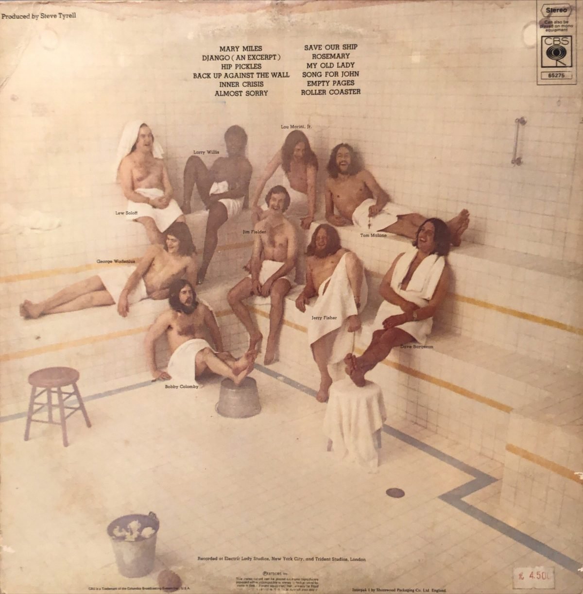 Blood, Sweat & Tears ‎– No Sweat LP Plak - Görsel 2