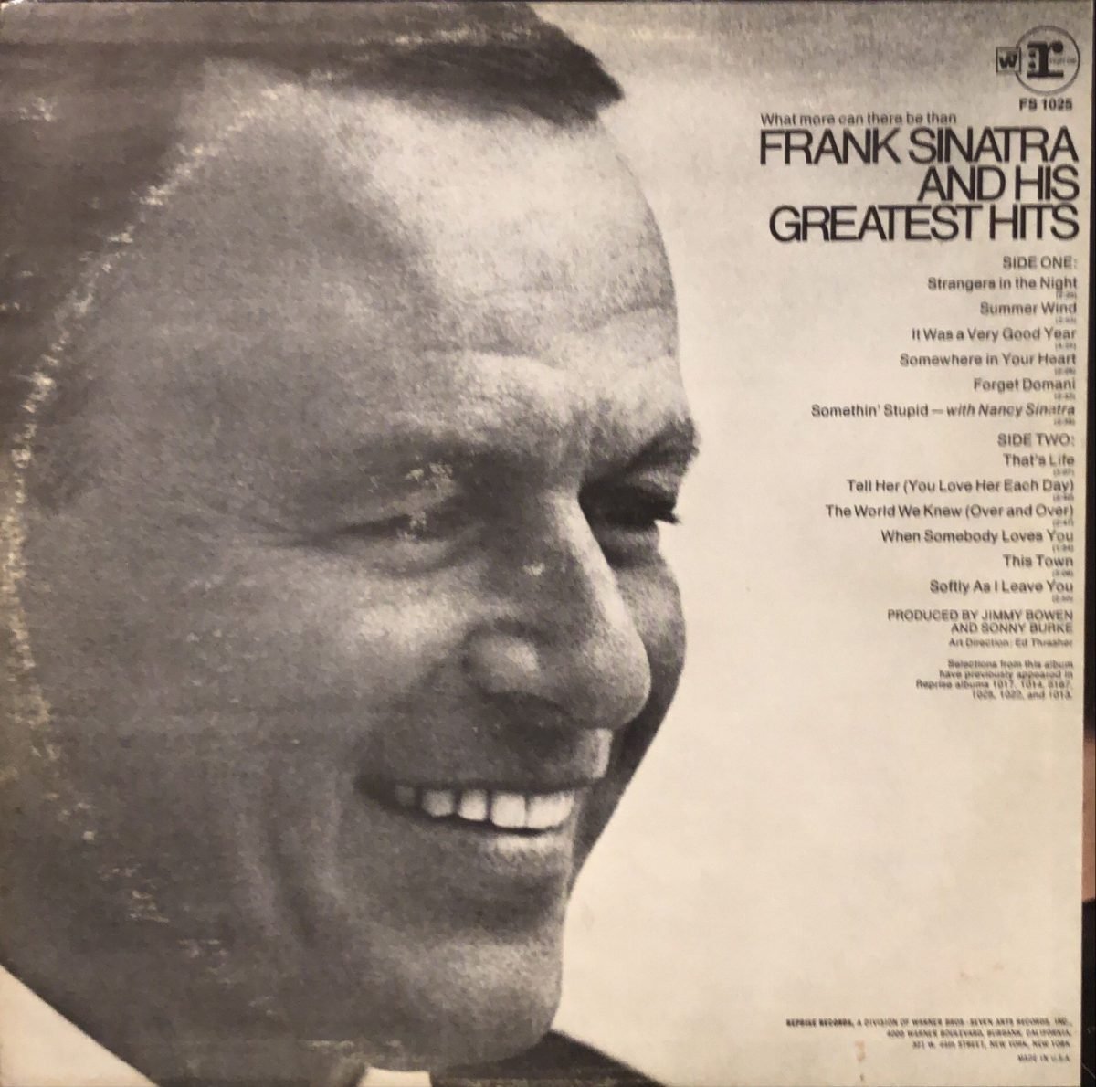 Frank Sinatra ‎– Frank Sinatra's Greatest Hits  LP Plak - Görsel 2