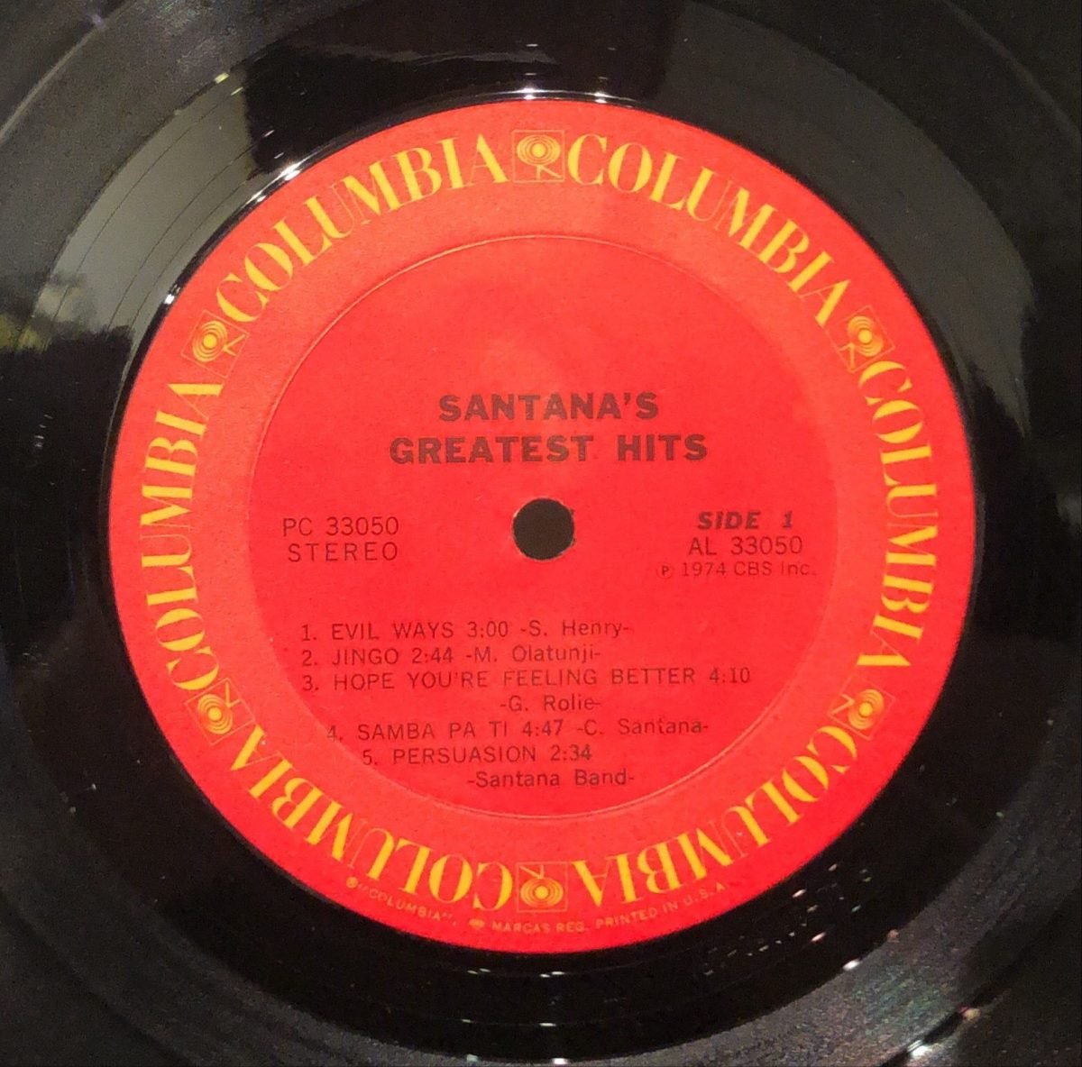 Santana ‎– Santana's Greatest Hits LP Plak - Görsel 2