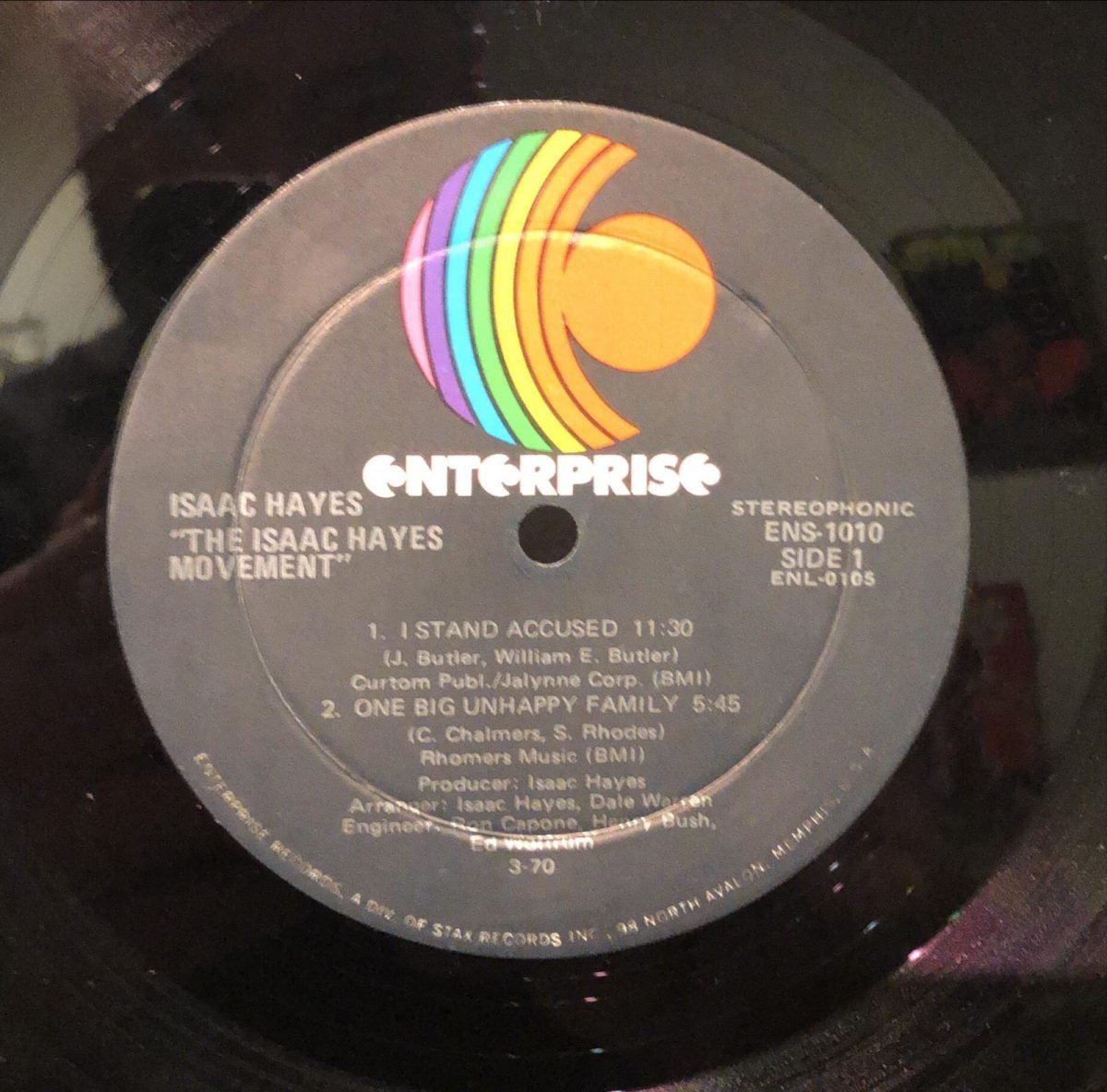 Isaac Hayes ‎– The Isaac Hayes Movement  ‎– LP Plak - Görsel 3