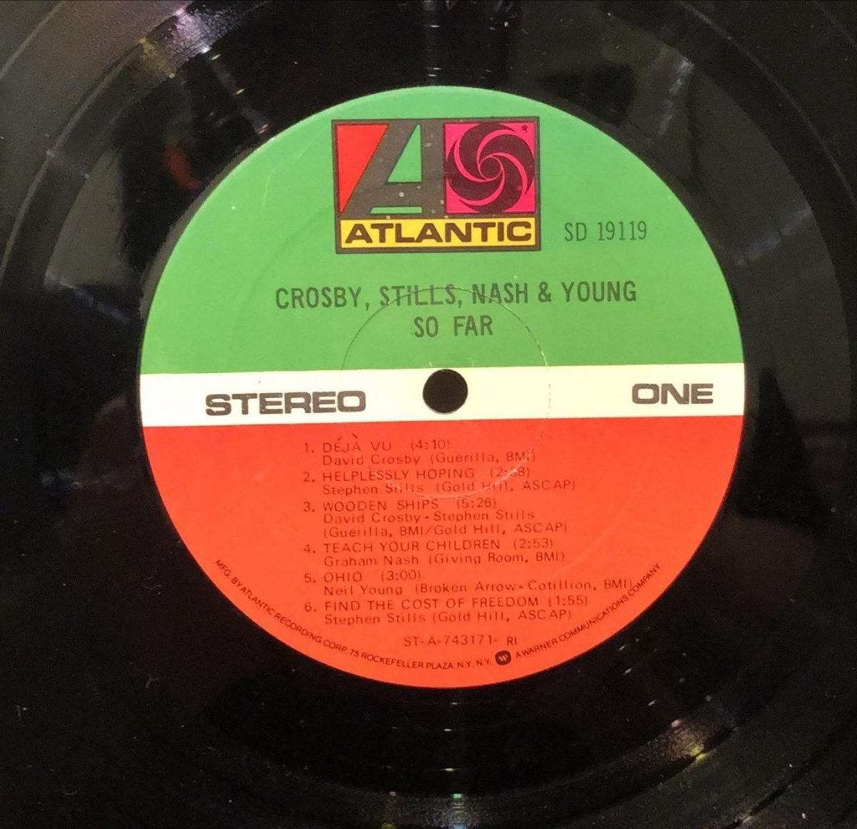 Crosby, Stills, Nash & Young ‎– So Far LP Plak - Görsel 3