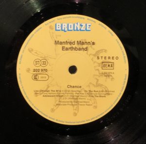 Manfred Mann's Earth Band ‎– Chance LP Plak - Görsel 2
