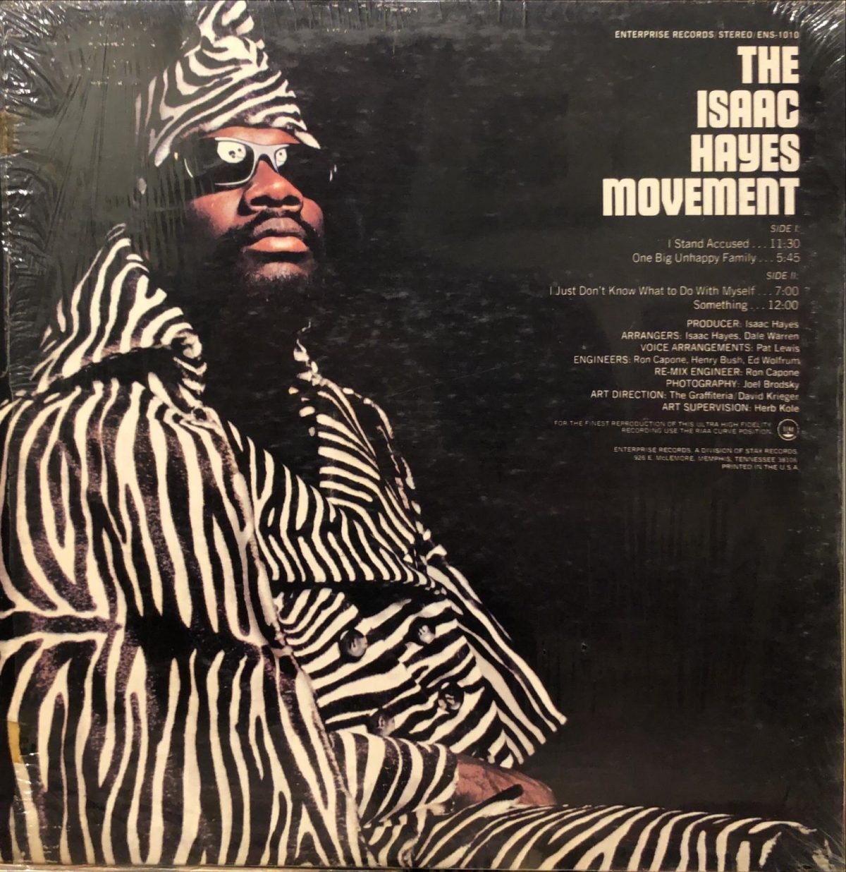 Isaac Hayes ‎– The Isaac Hayes Movement  ‎– LP Plak - Görsel 2