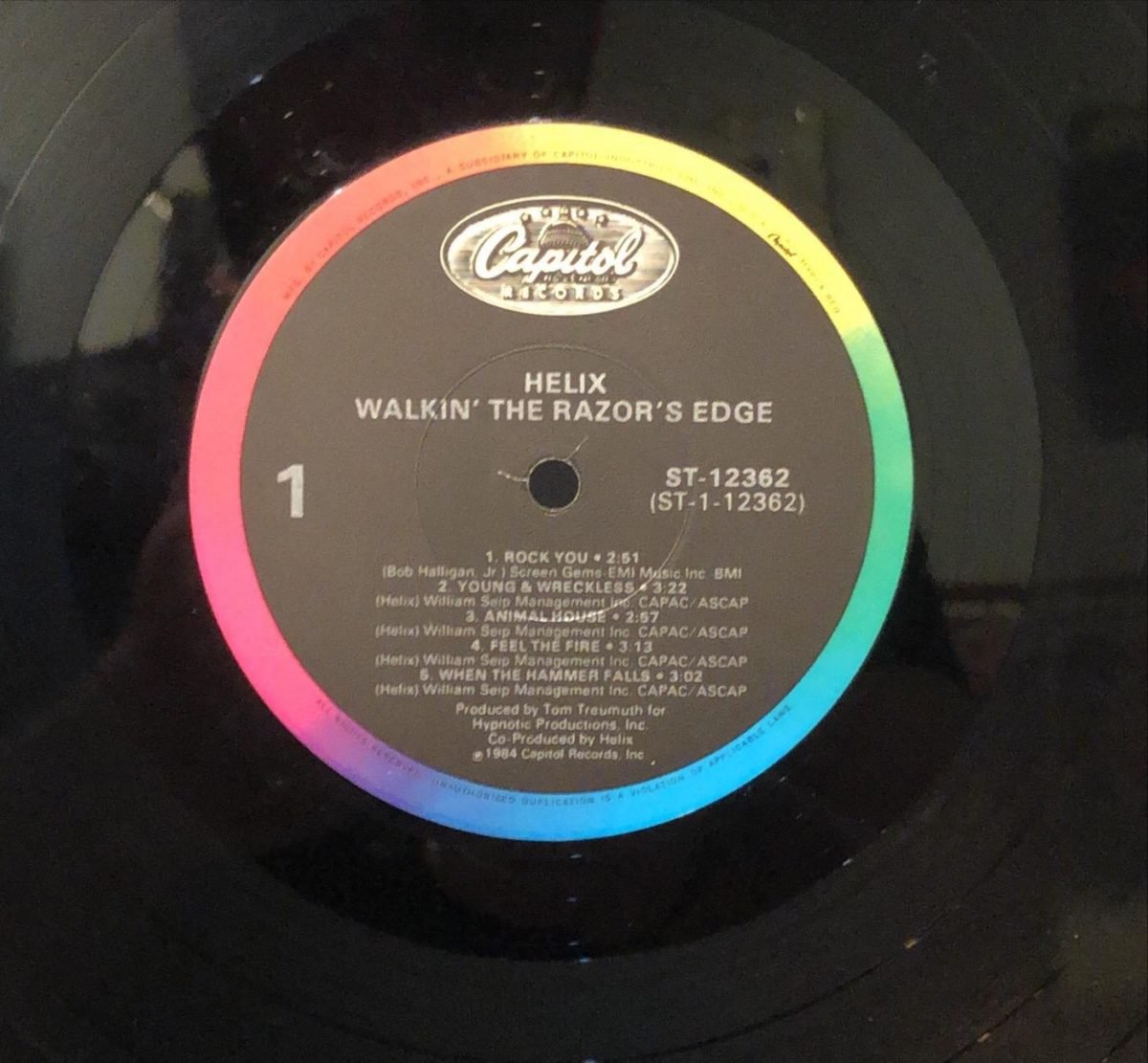 Helix ‎– Walkin' The Razor's Edge LP Plak - Görsel 3