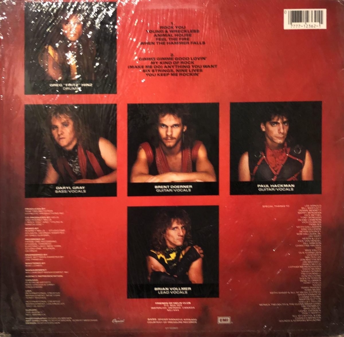 Helix ‎– Walkin' The Razor's Edge LP Plak - Görsel 2