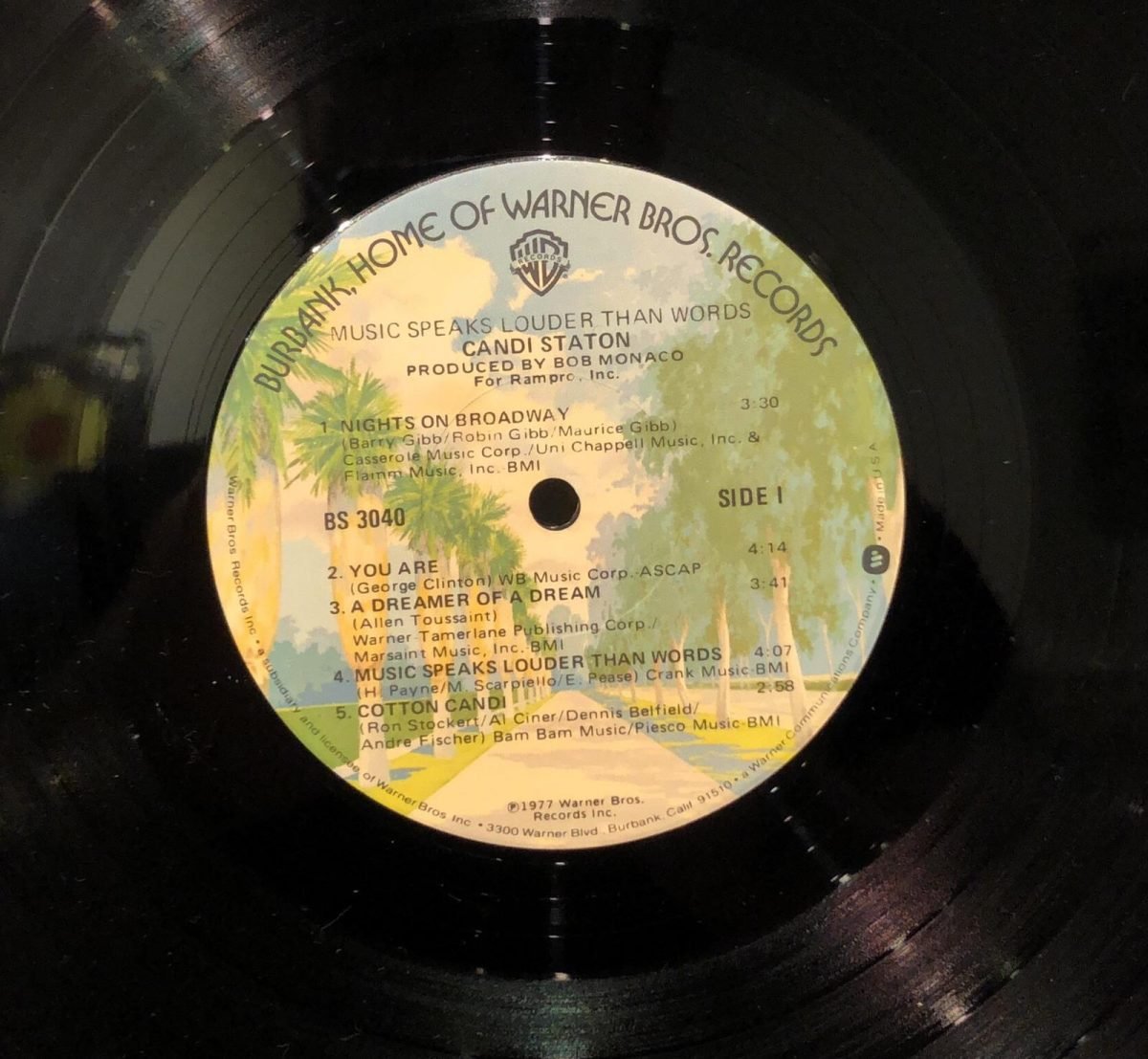 Candi Staton ‎– Music Speaks Louder Than Words LP Plak - Görsel 3
