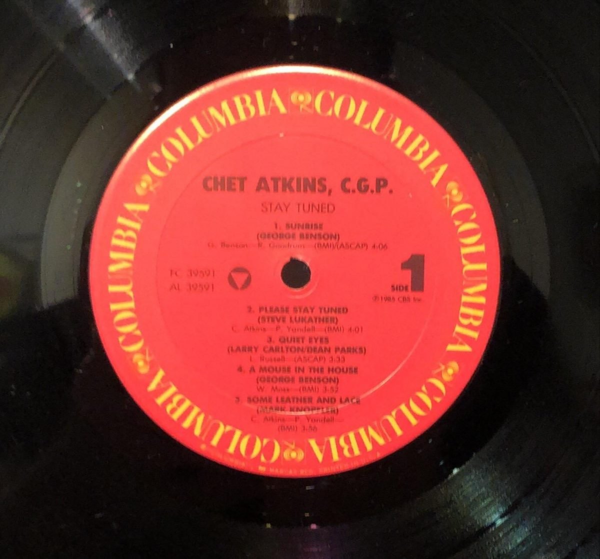 Chet Atkins ‎– Stay Tuned LP Plak - Görsel 2