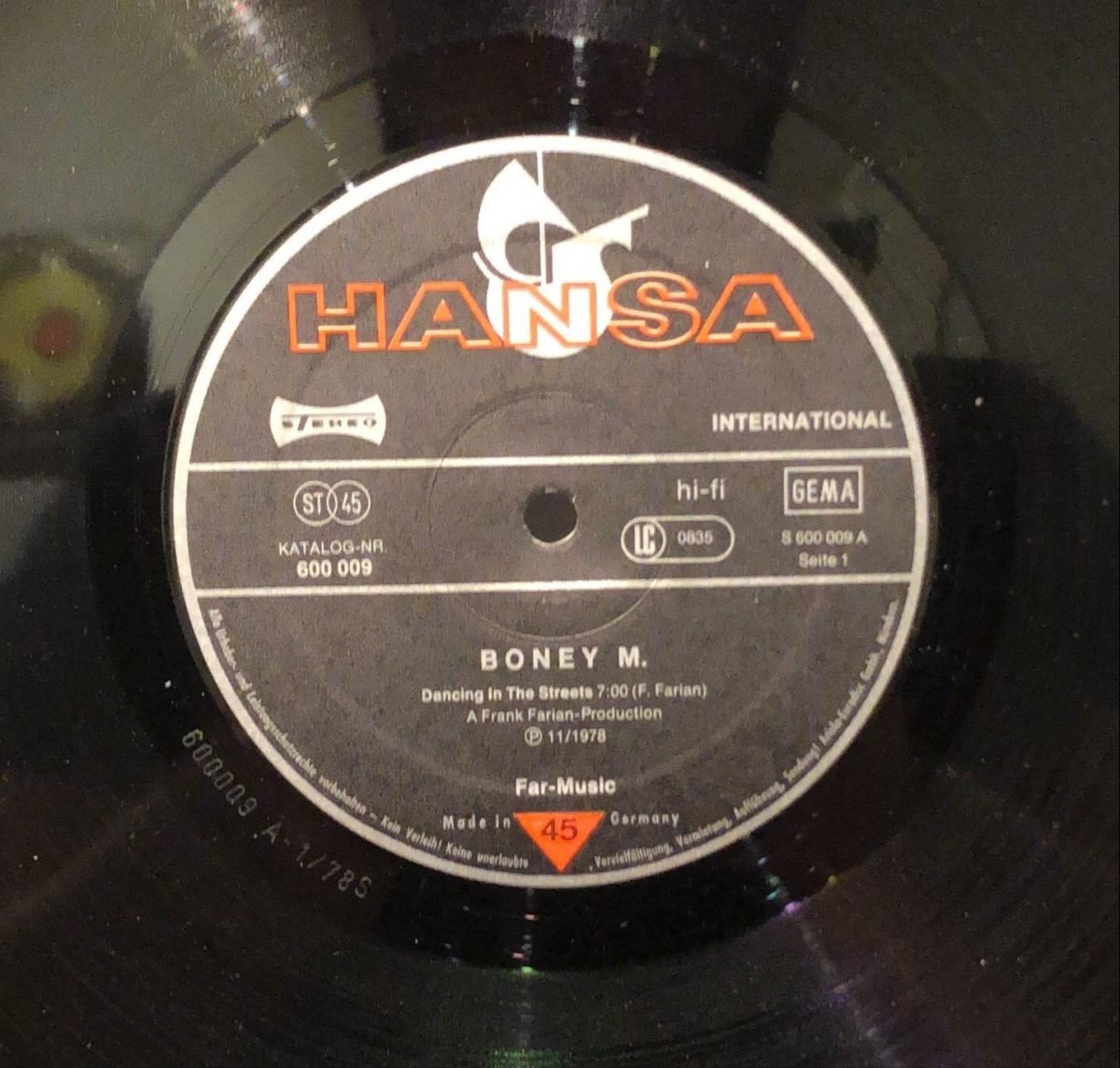 Boney M. ‎– Dancing In The Streets / Mary's Boy Child / Oh My Lord Maxi Single Plak - Görsel 2