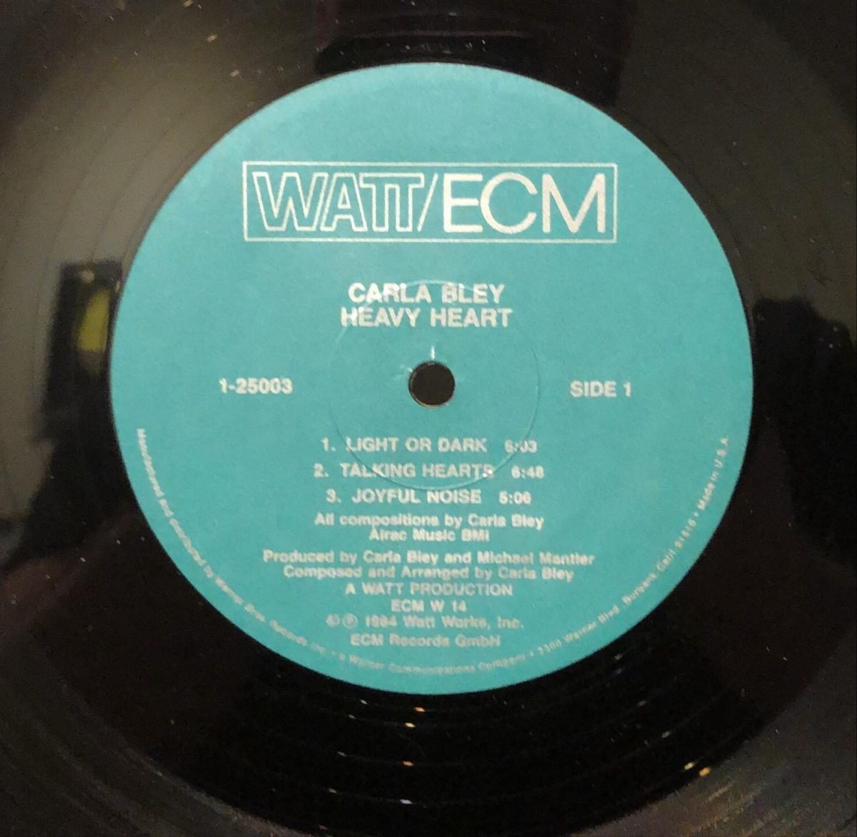 Carla Bley ‎– Heavy Heart   LP Plak - Görsel 2