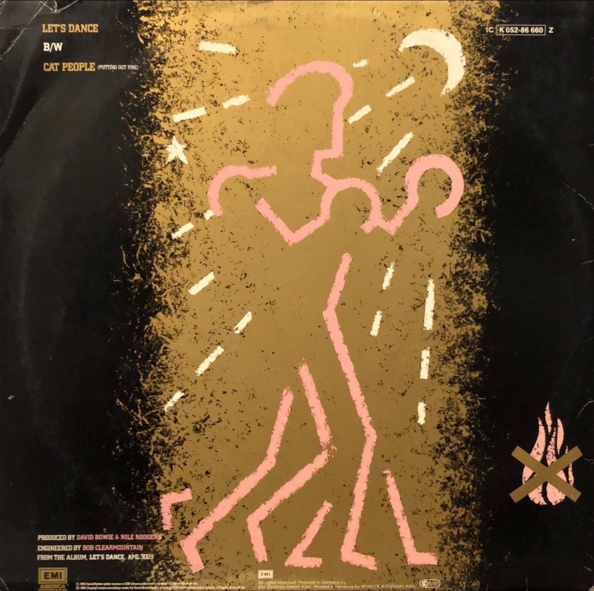 David Bowie ‎– Let's Dance - Maxi Single Plak - Görsel 3