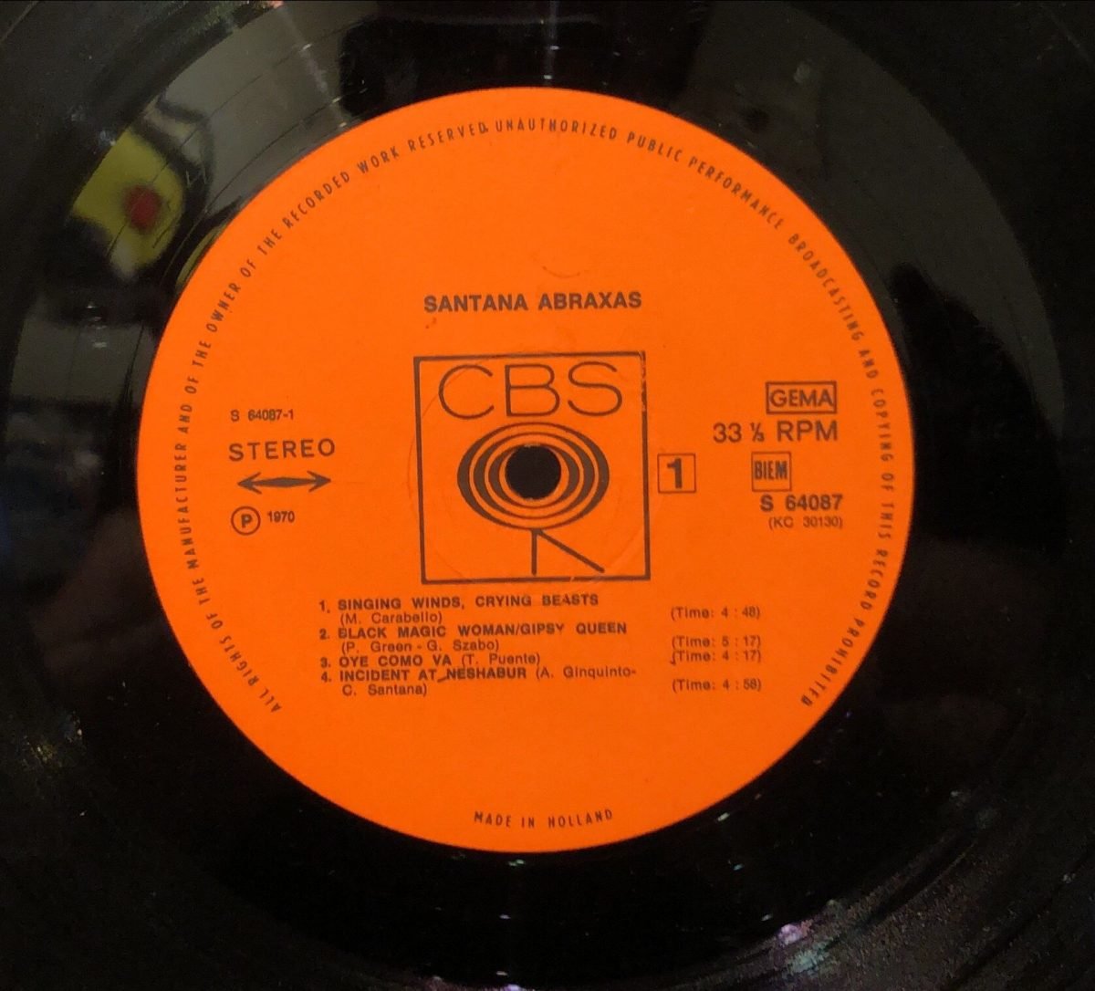Santana ‎– Abraxas  LP Plak - Görsel 2