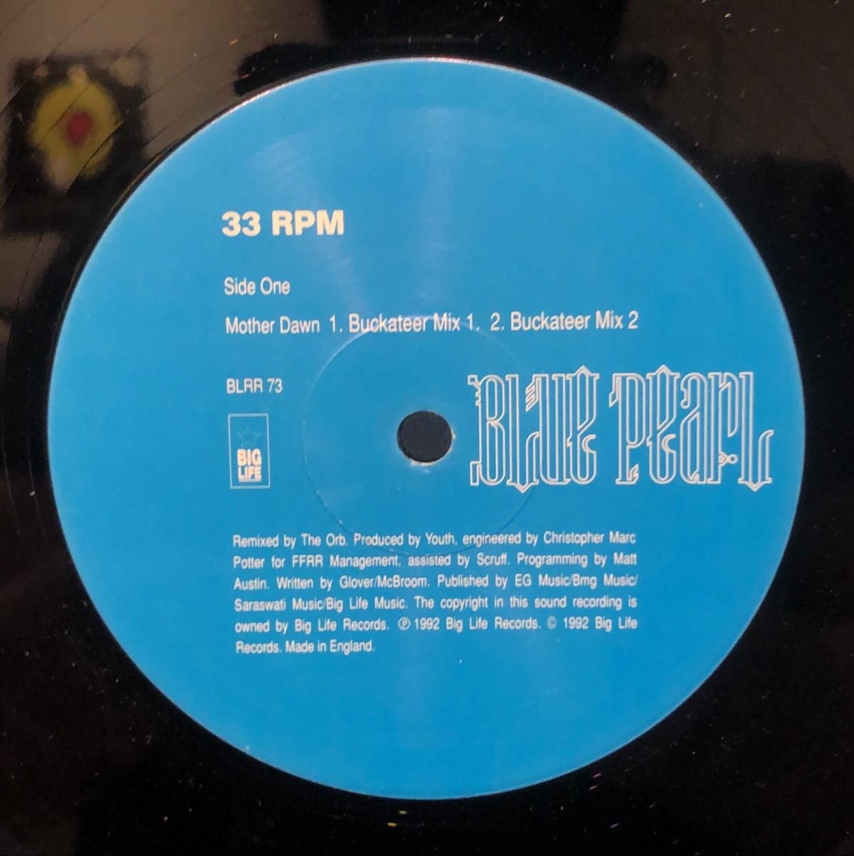 Blue Pearl ‎– Mother Dawn Remixes  12'' Maxi Single Plak (Electronic) - Görsel 3