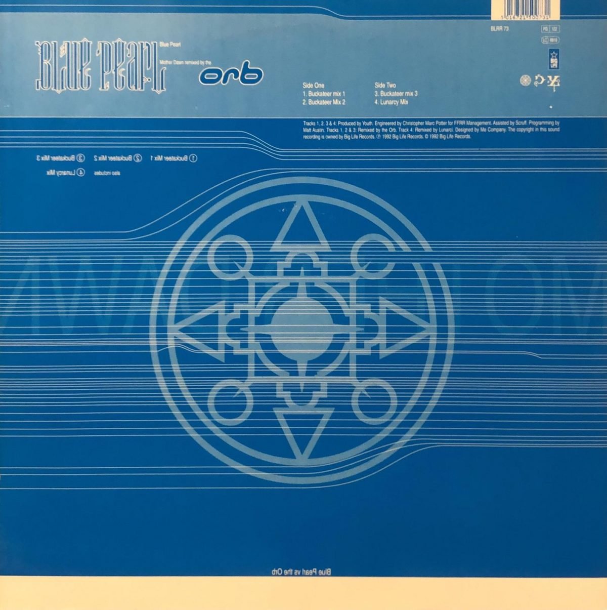 Blue Pearl ‎– Mother Dawn Remixes  12'' Maxi Single Plak (Electronic) - Görsel 2