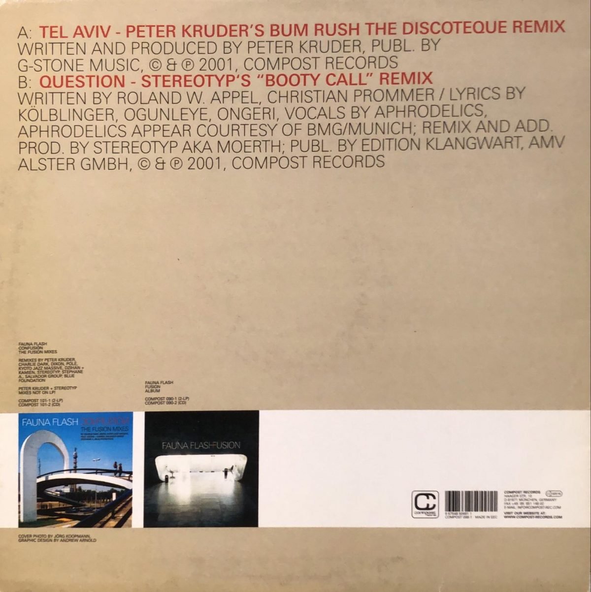 Fauna Flash ‎– The Vienna Mixes - Maxi Single Plak - Görsel 2