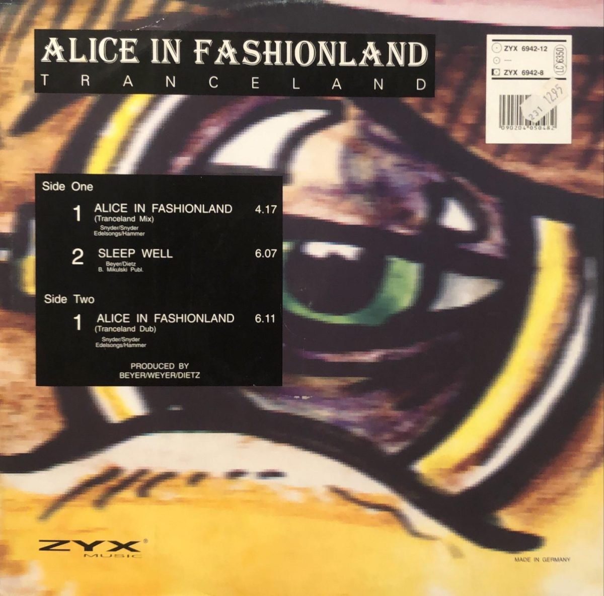 Tranceland ‎– Alice In Fashionland - Maxi Single Plak - Görsel 2