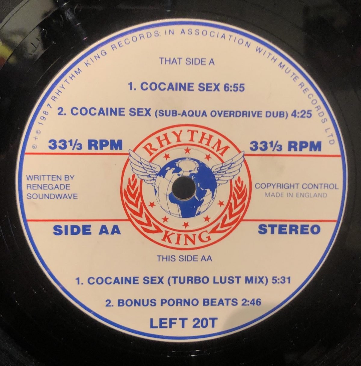 Renegade Soundwave ‎– C.S. (Sex Mixes)  - Maxi Single Plak - Görsel 3