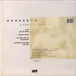 Korsakow ‎– Live In Paris  2LP Plak - Görsel 2
