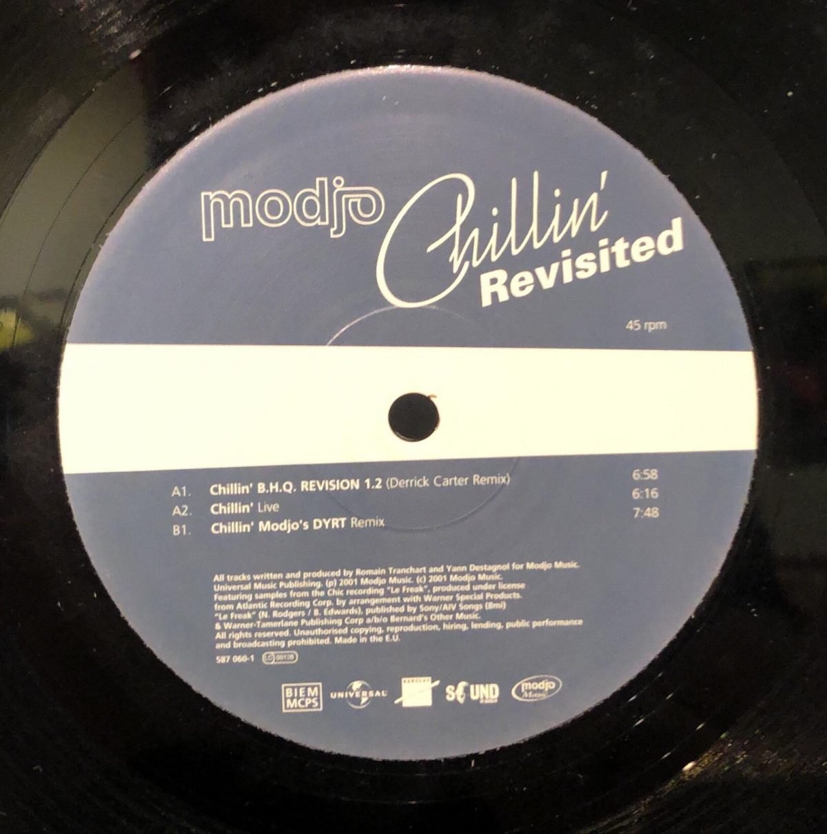 Modjo ‎– Chillin' (Revisited)   - Maxi Single Plak - Görsel 2