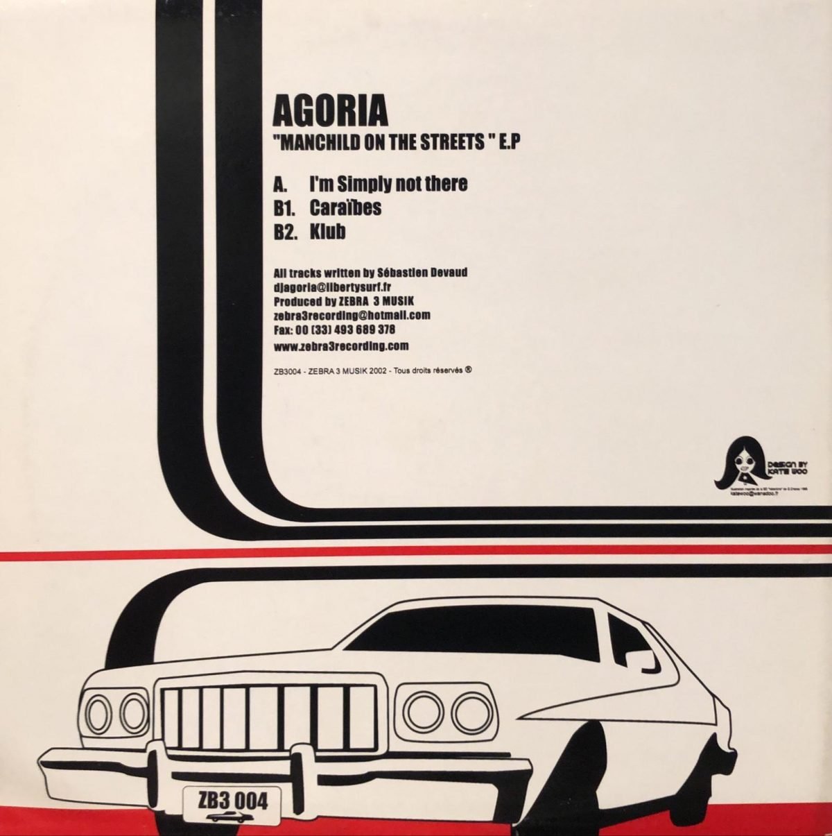 Agoria ‎– Manchild On The Streets 12” Maxi Single EP Plak - Görsel 3