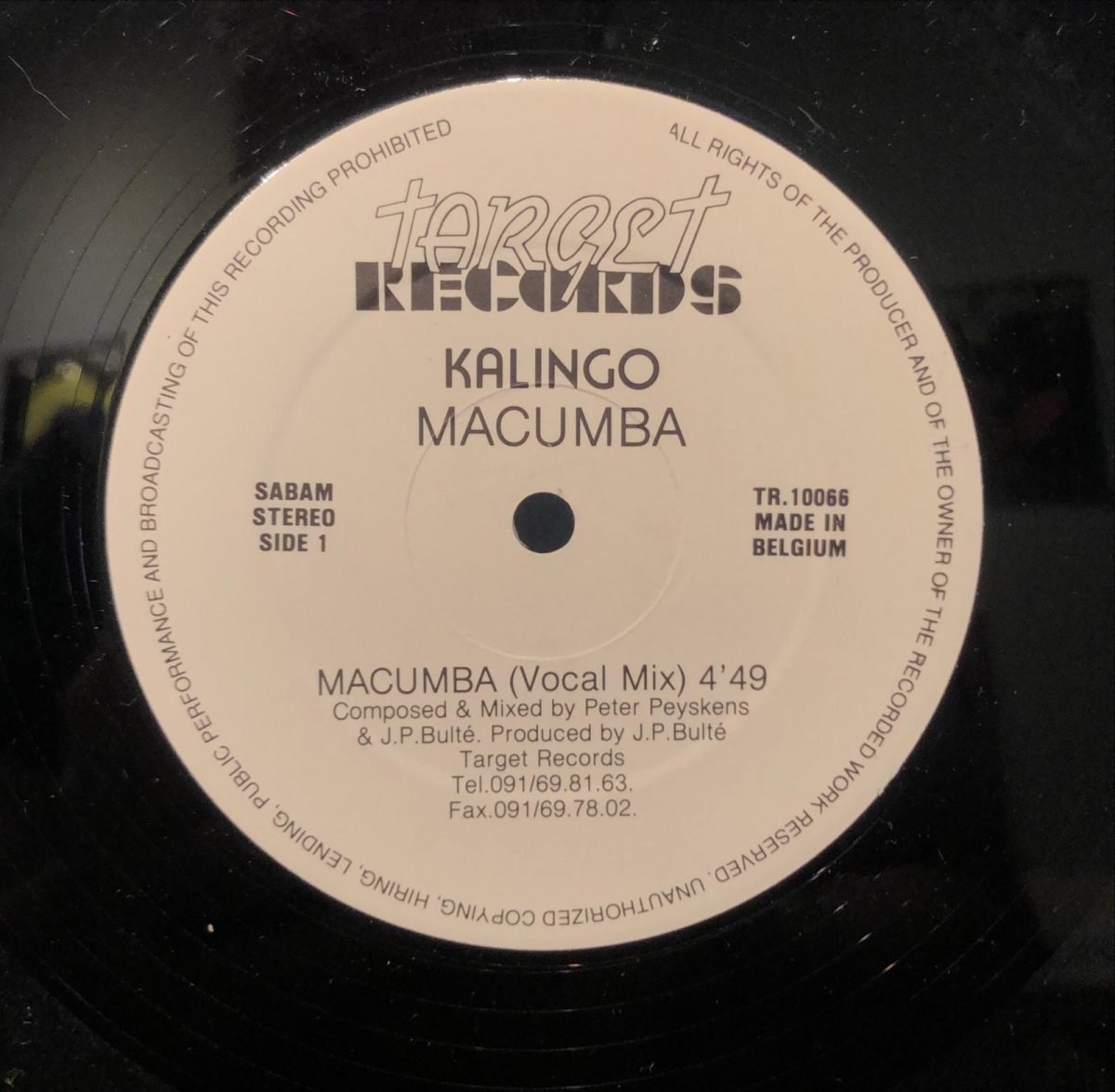 Kalingo ‎– Macumba 12” Maxi Single Plak - Görsel 2