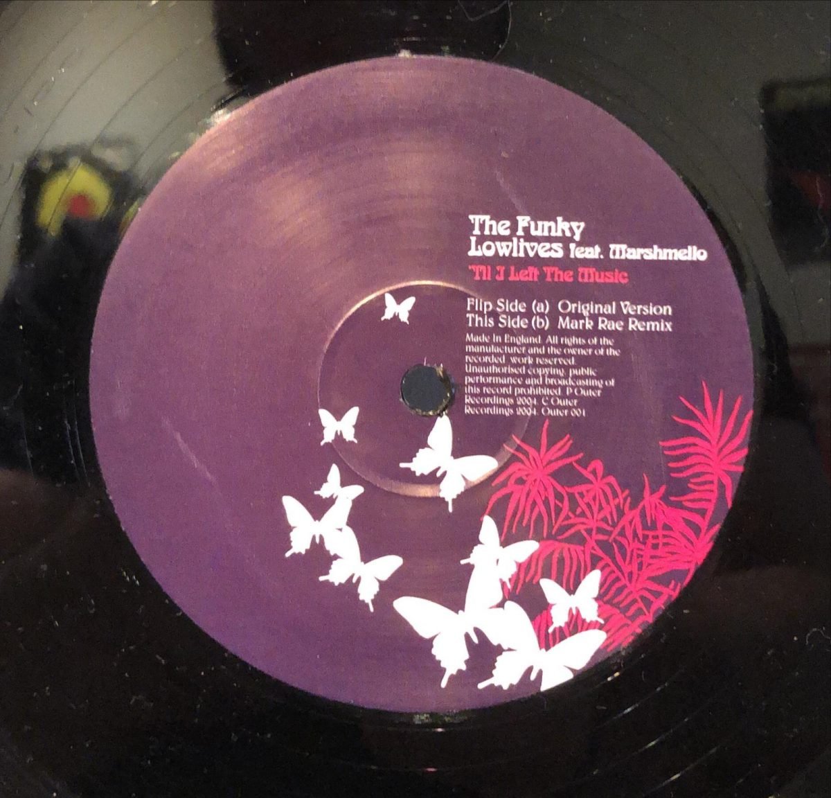 The Funky Lowlives Feat. Marschmello ‎– Til I Left The Music 12” Maxi Single Plak (Electronic) - Görsel 3