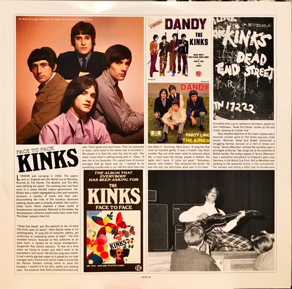 The Kinks ‎– Face To Face 2 x LP Renkli Plak - Görsel 3