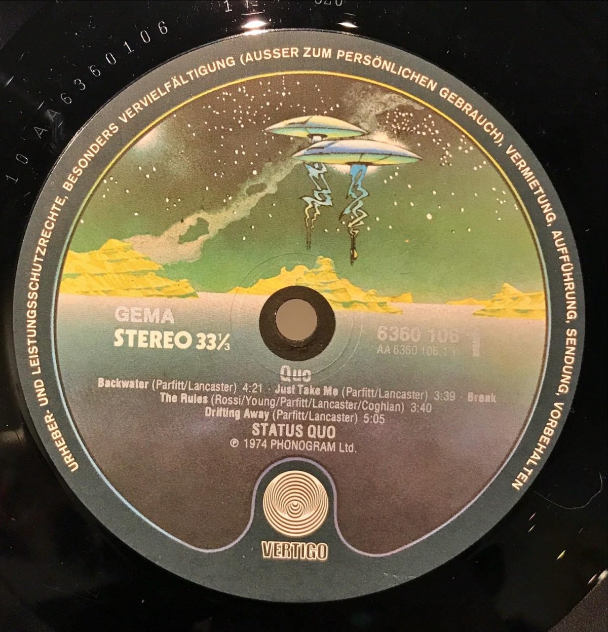Status Quo ‎– Quo LP Plak - Görsel 2