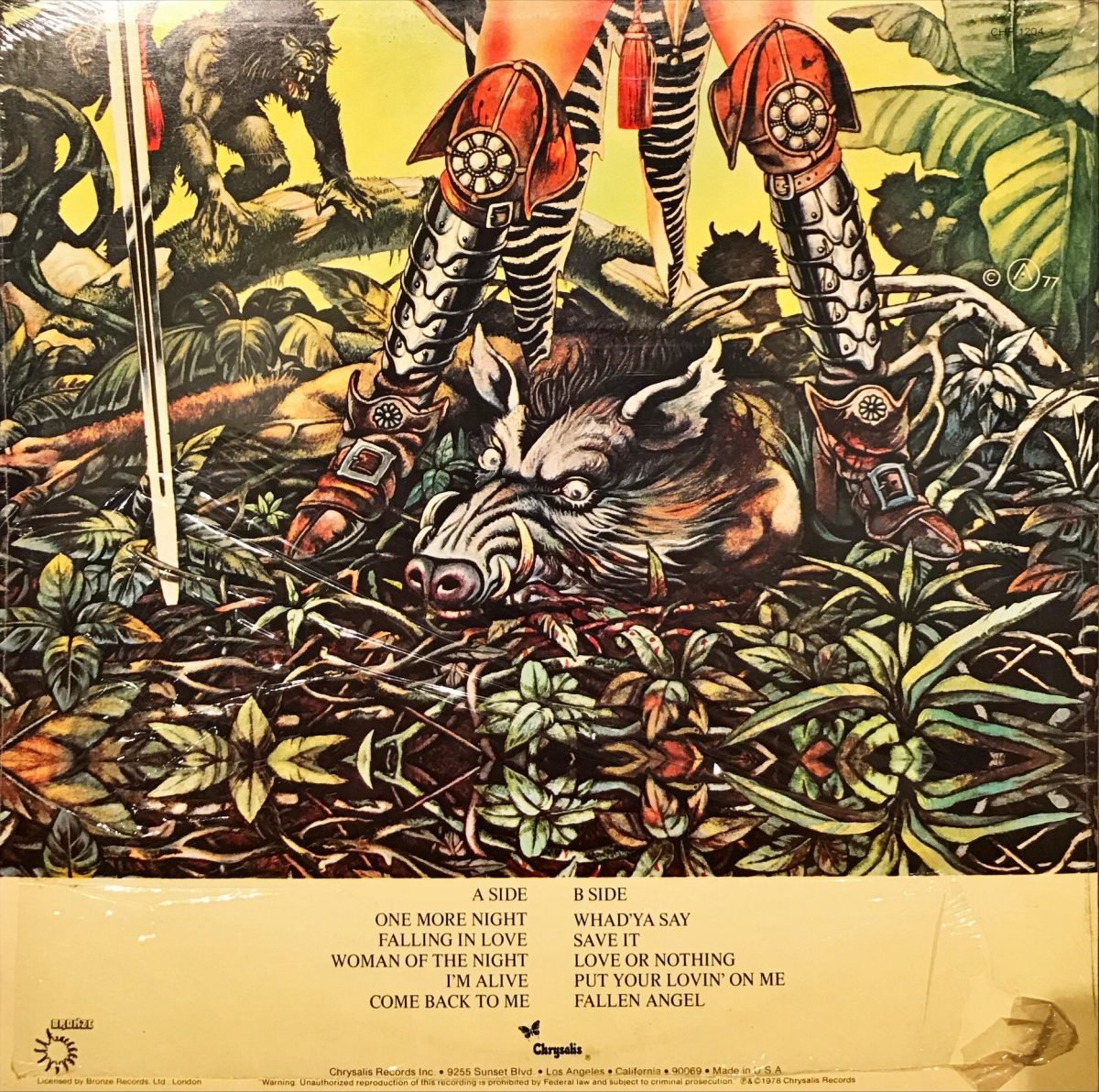 Uriah Heep ‎– Fallen Angel LP Plak - Görsel 3