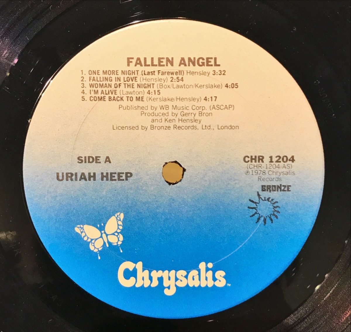 Uriah Heep ‎– Fallen Angel LP Plak - Görsel 2