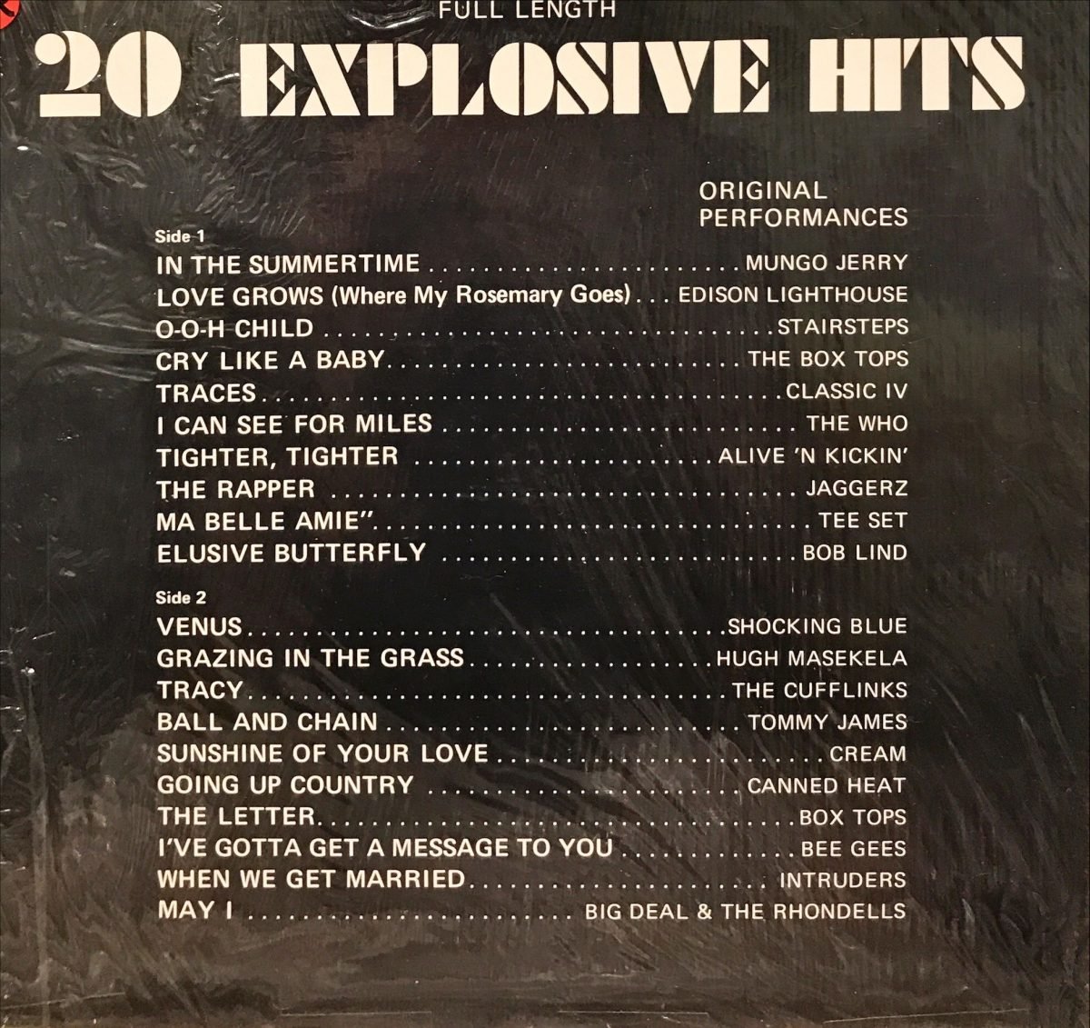 20 Explosive Hits LP Plak - Görsel 2