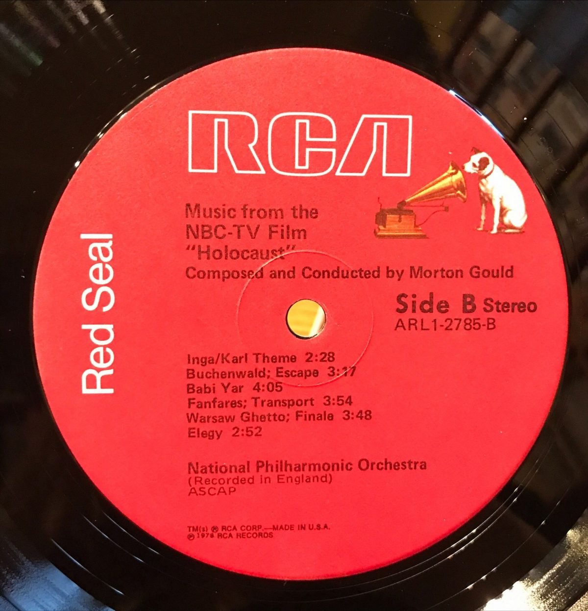Morton Gould ‎– Holocaust The Story Of The Family Weiss LP Plak - Görsel 3