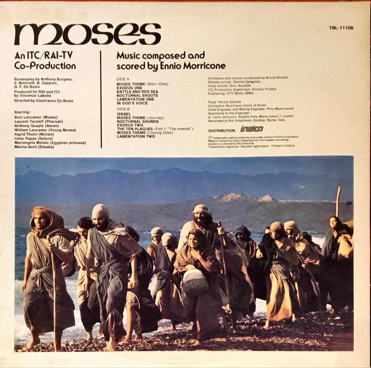 Ennio Morricone ‎– Moses (Original Motion Picture Soundtrack)  LP Plak - Görsel 2