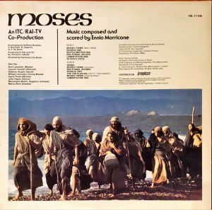Ennio Morricone ‎– Moses (Original Motion Picture Soundtrack)  LP Plak - Görsel 2