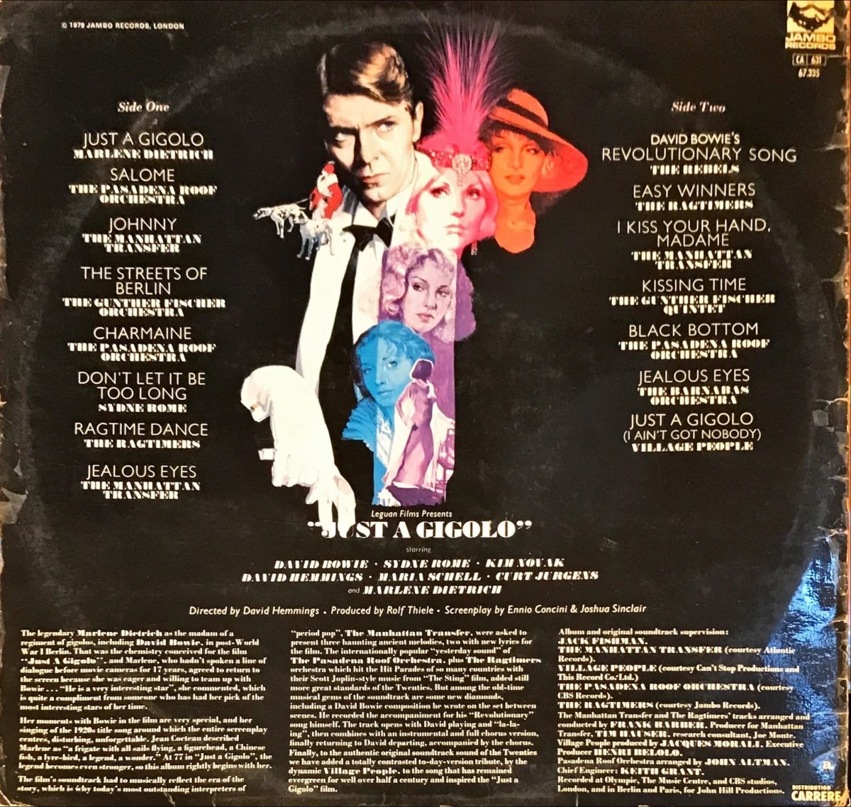 Just A Gigolo (Original Motion Picture Soundtrack) LP Plak - Görsel 3