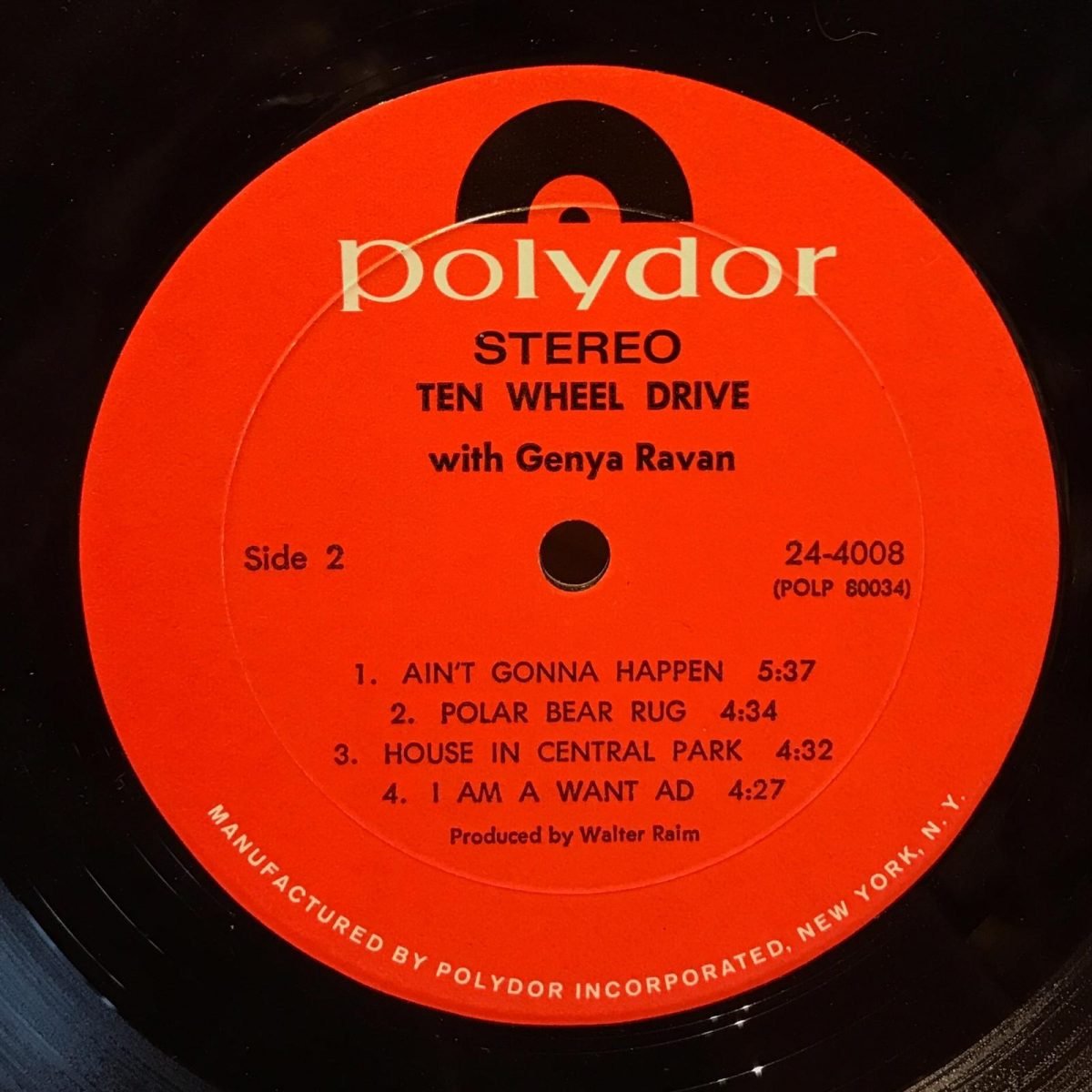 Ten Wheel Drive With Genya Ravan ‎– Construction #1  LP Plak - Görsel 3