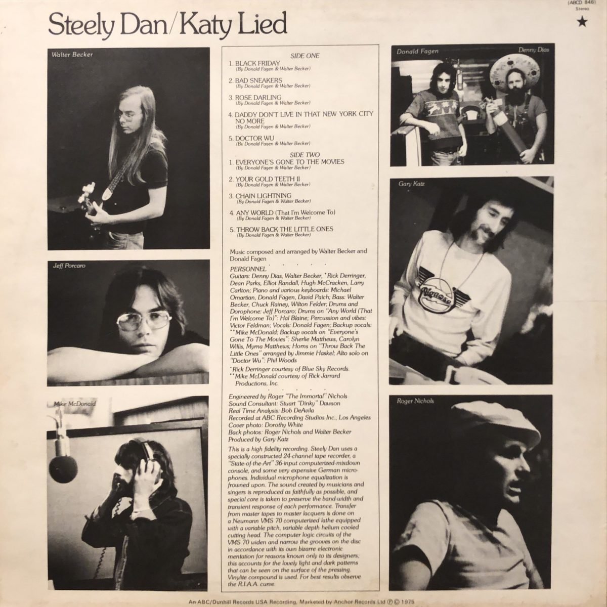 Steely Dan ‎– Katy Lied LP Plak - Görsel 3