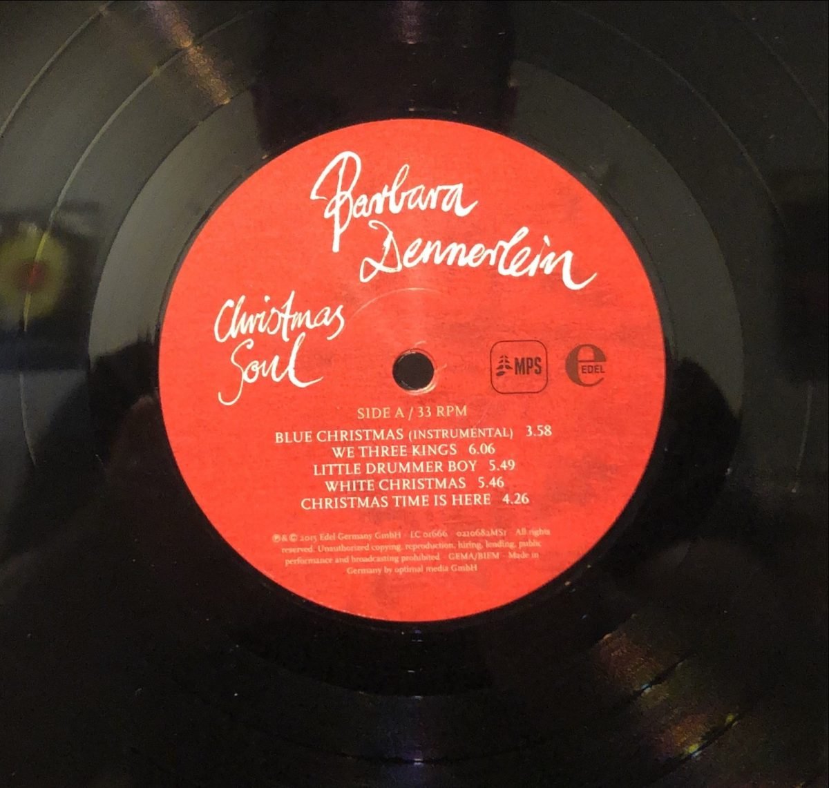 Barbara Dennerlein ‎– Christmas Soul  LP Plak - Görsel 2
