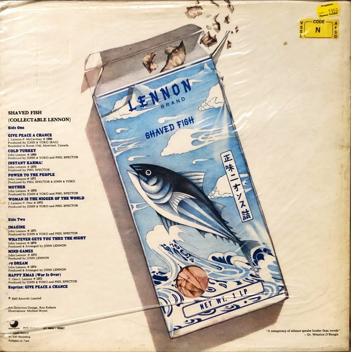 Lennon, Plastic Ono Band ‎– Shaved Fish LP Plak - Görsel 3