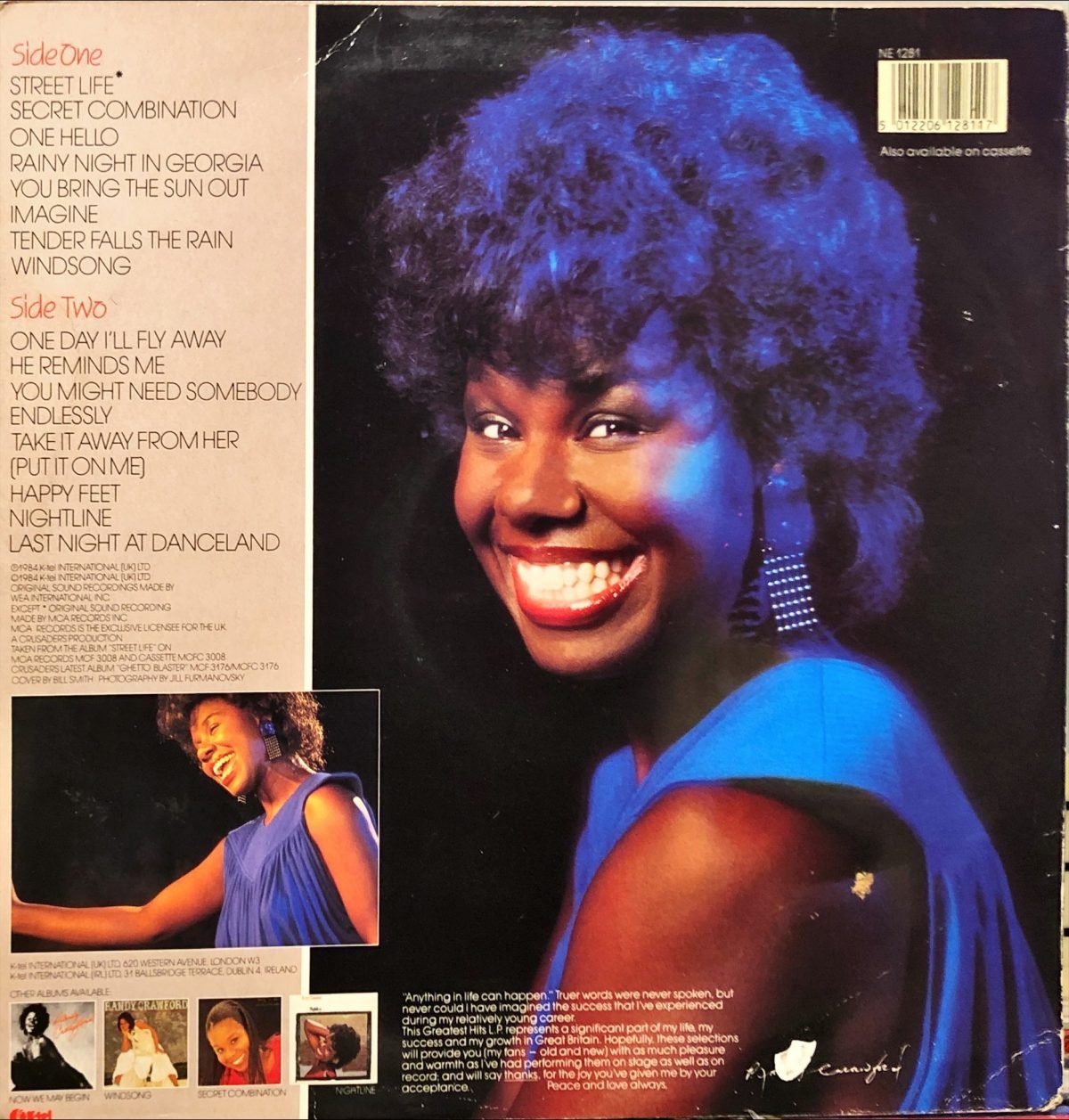 Miss Randy Crawford ‎– The Greatest Hits LP Plak - Görsel 3