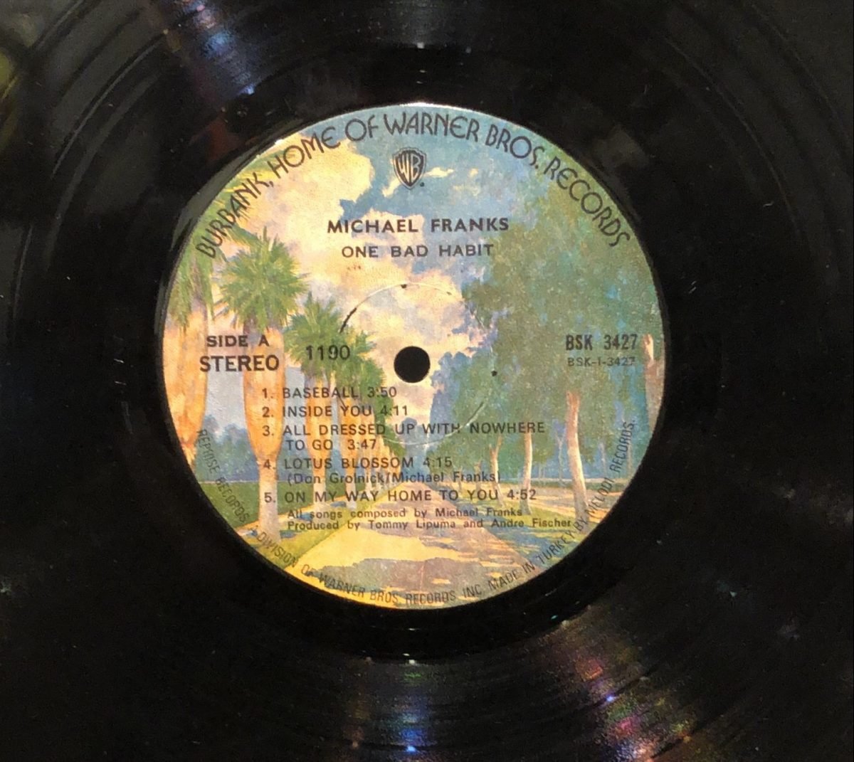 Michael Franks ‎– One Bad Habit  LP Plak - Görsel 2