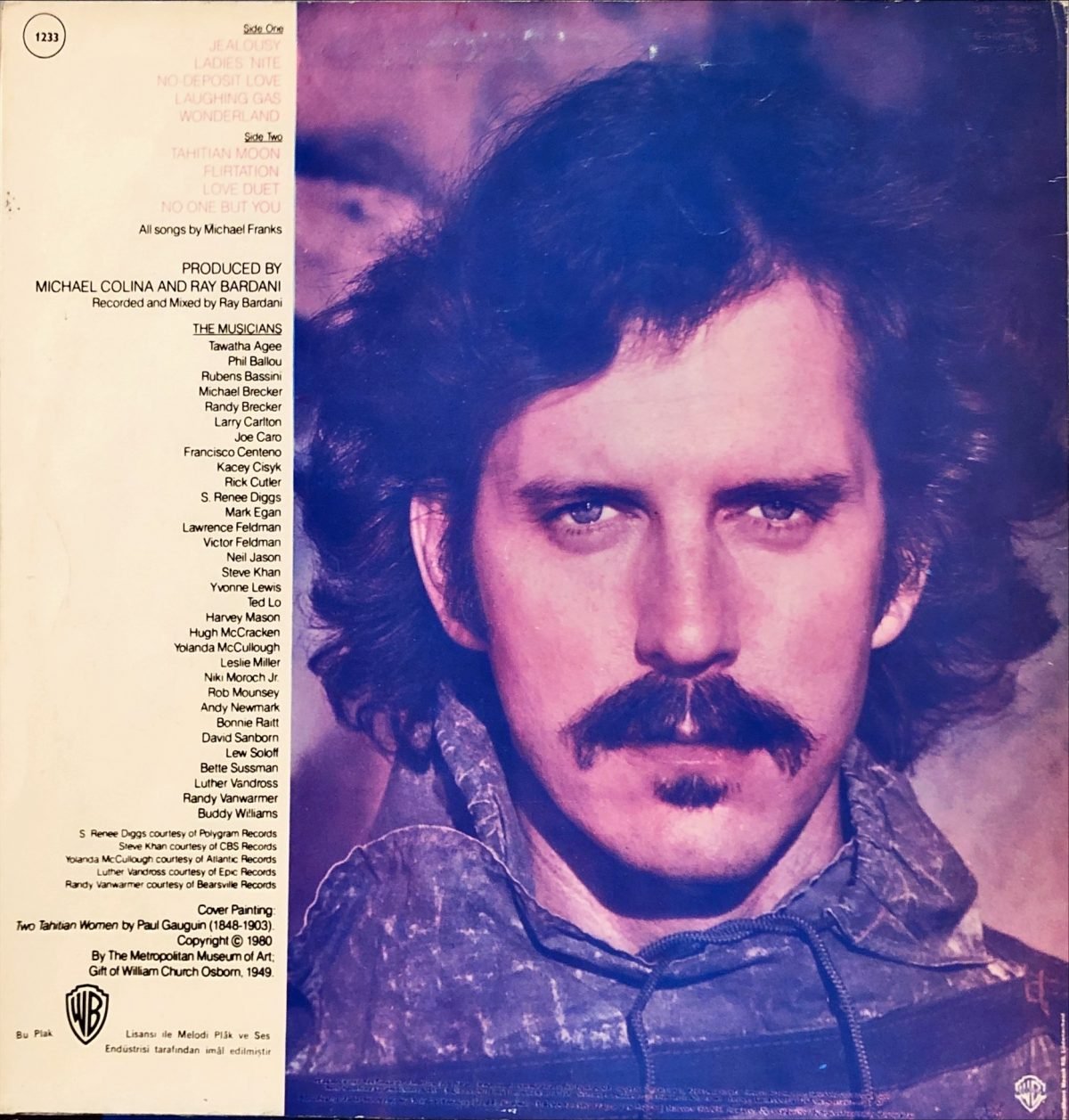 Michael Franks ‎– Objects Of Desire LP Plak - Görsel 3