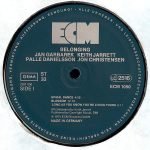 Jan Garbarek, Keith Jarrett, Palle Danielsson, Jon Christensen ‎– Belonging  LP Plak - Görsel 3