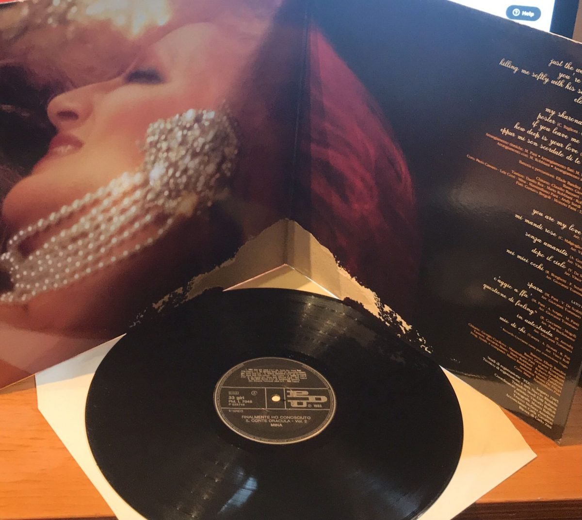 Mina ‎– Finalmente Ho Conosciuto Il Conte Dracula... 2LP Plak - Görsel 4