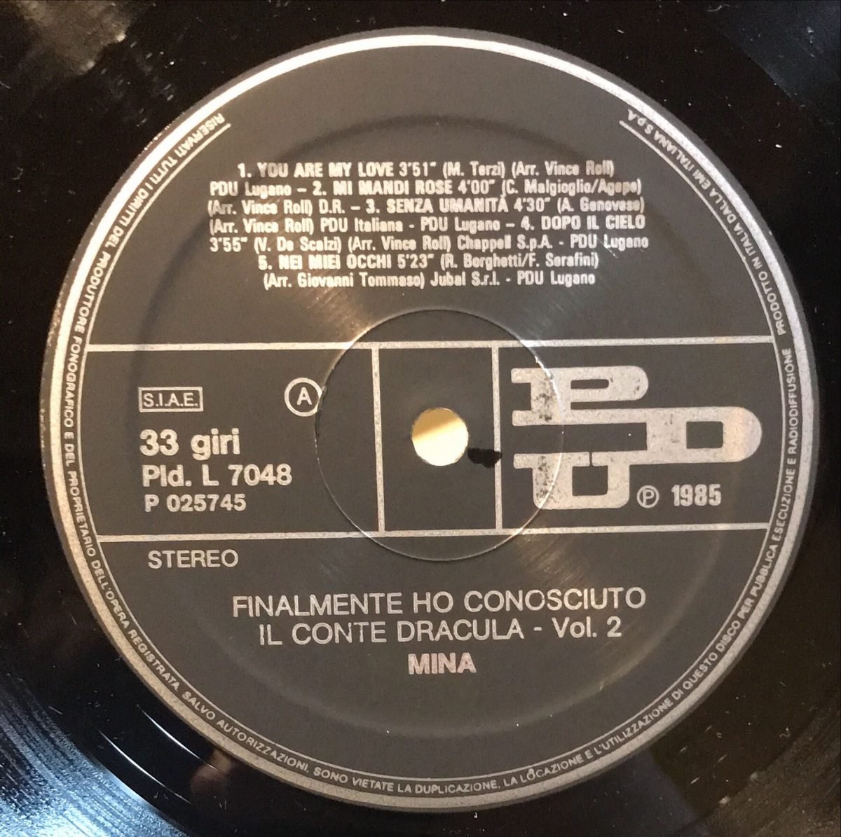 Mina ‎– Finalmente Ho Conosciuto Il Conte Dracula... 2LP Plak - Görsel 3